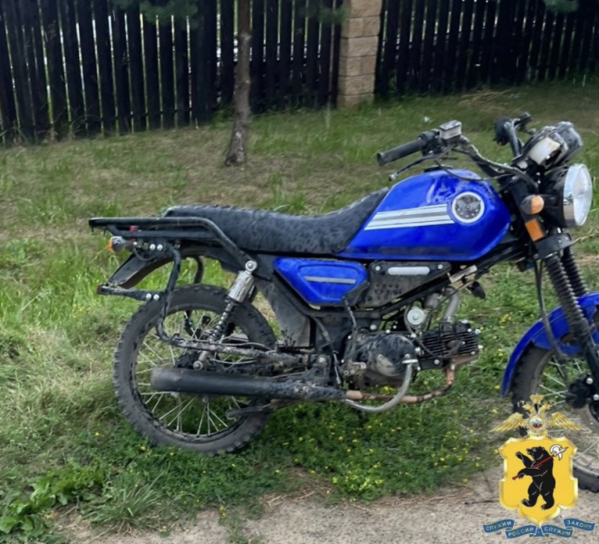 В Рыбинском районе в ДТП попал подросток на мопеде