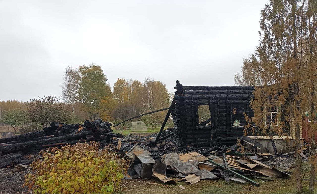 В Рыбинском районе в огне погиб мужчина