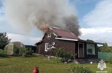 Грозовой разряд привёл к пожару в Переславль-Залесском округе